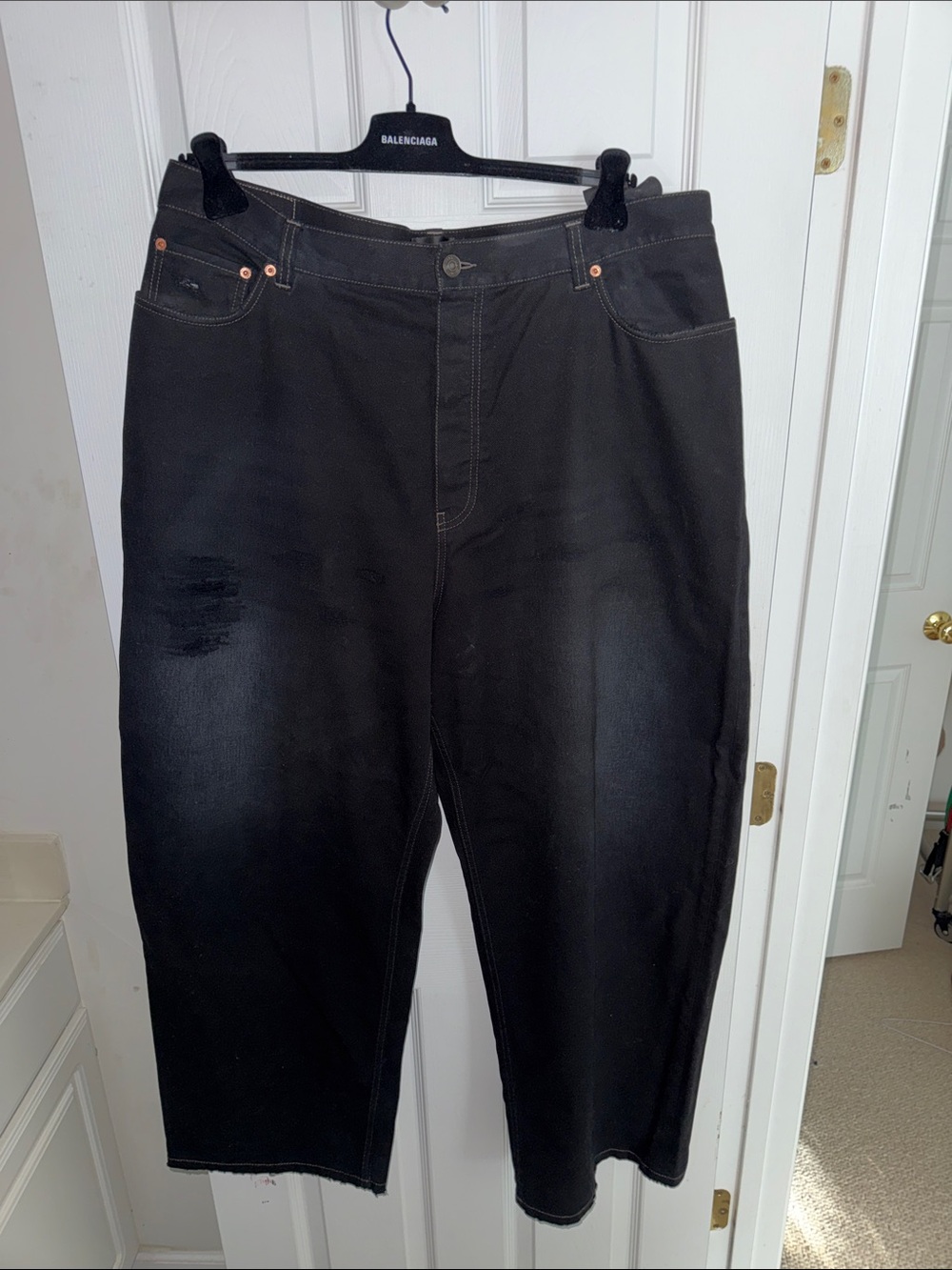 Balenciaga Wide Leg Baggy Denim